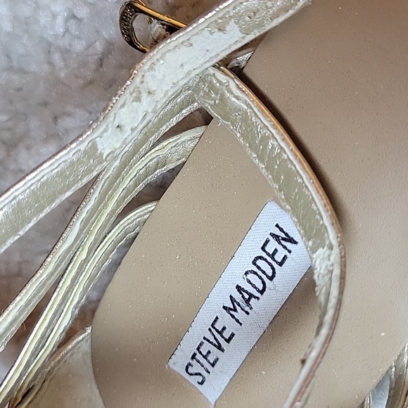 STEVE MADDEN TANE Gold Flats/sandals Size 9.5 - Picture 12 of 17